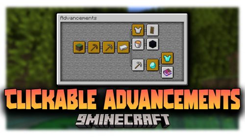 Clickable Advancements Mod (1.20.1, 1.19.4) – Open Advancement from Chat Thumbnail