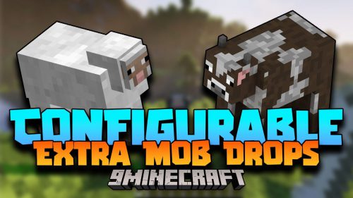 Configurable Extra Mob Drops Mod (1.21, 1.20.1) – Better Drop Rate Thumbnail