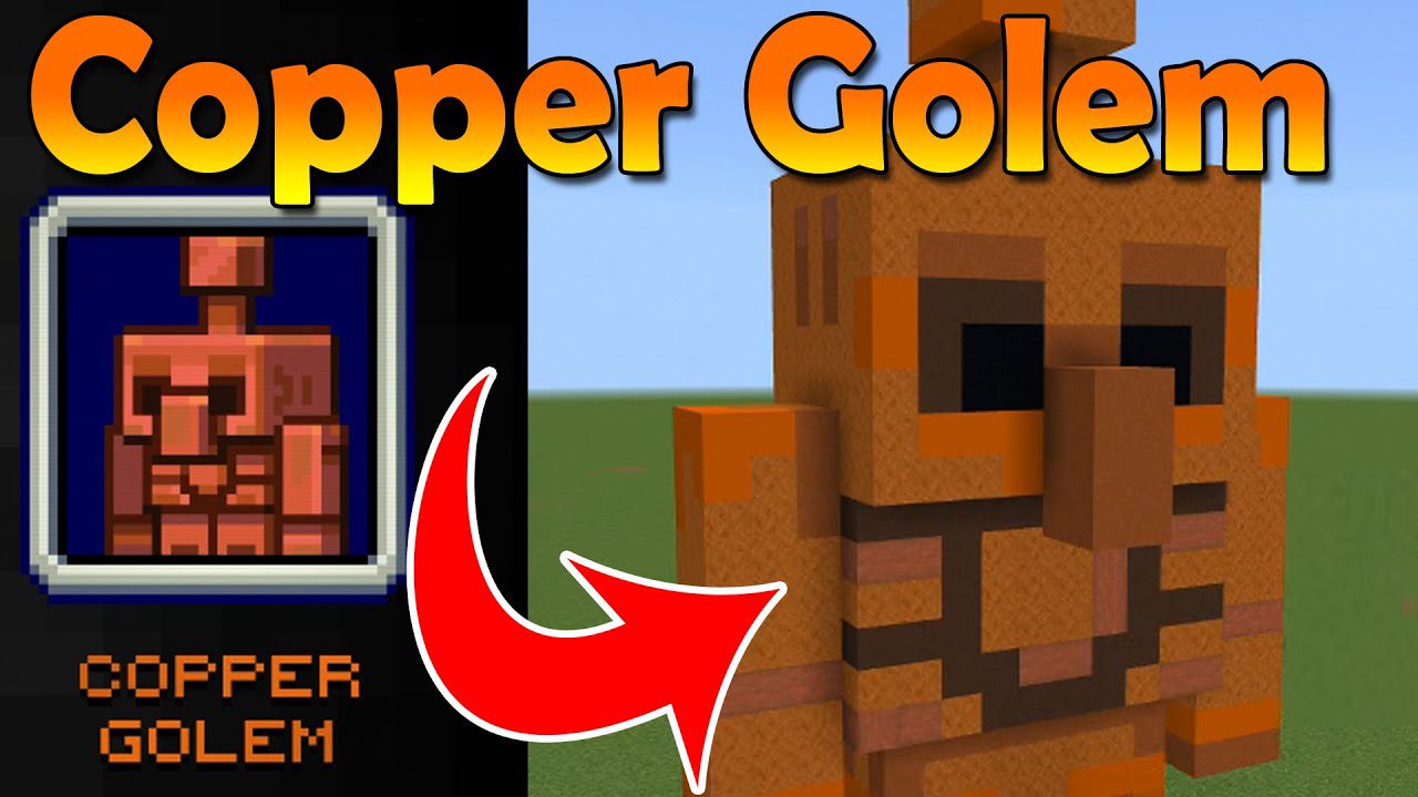 Copper Golem Mod (1.20.4, 1.19.4) - Lightning Arrester 1