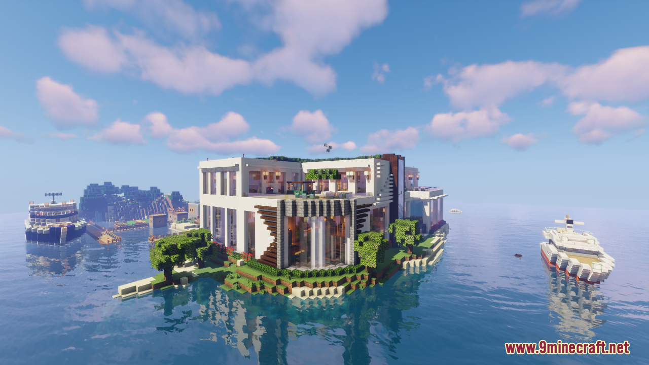 Deluxe Life Map (1.21.1, 1.20.1) - Luxury Modern Mansion 2