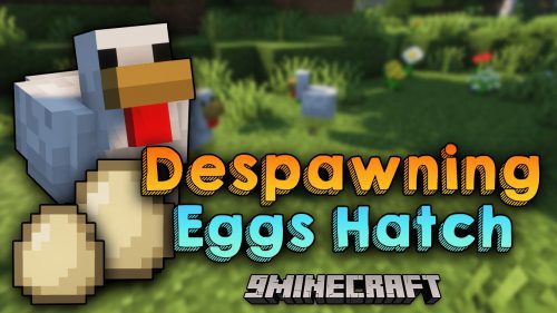 Despawning Eggs Hatch Mod (1.20.4, 1.19.4) – Chickens being born from Dropped Eggs Thumbnail