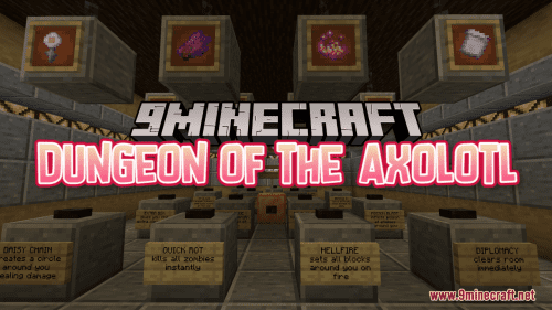 Dungeon of the Axolotl Map (1.21.1, 1.20.1) – A Minecraft roguelike! Thumbnail
