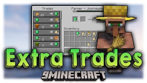 Extra Trades Mod (1.20.2, 1.19.4) – Trade More Items with Villagers Thumbnail