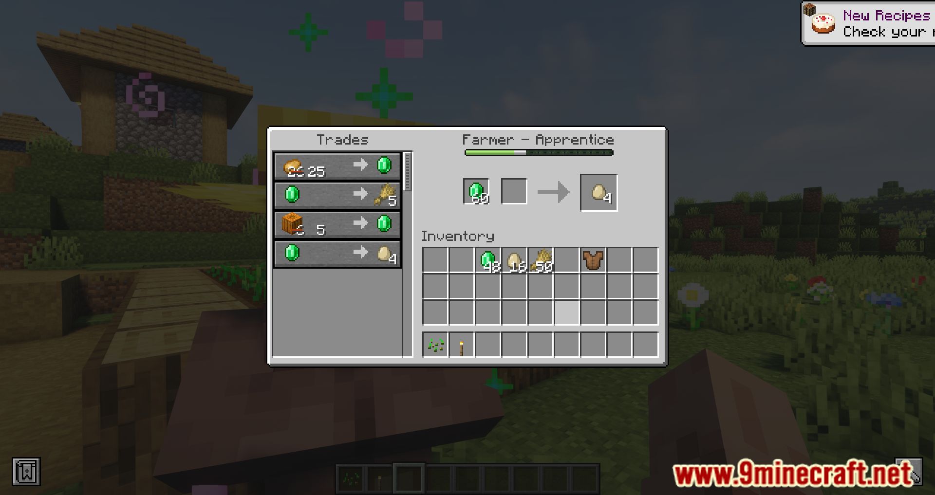 Extra Trades Mod (1.20.2, 1.19.4) - Trade More Items with Villagers 8