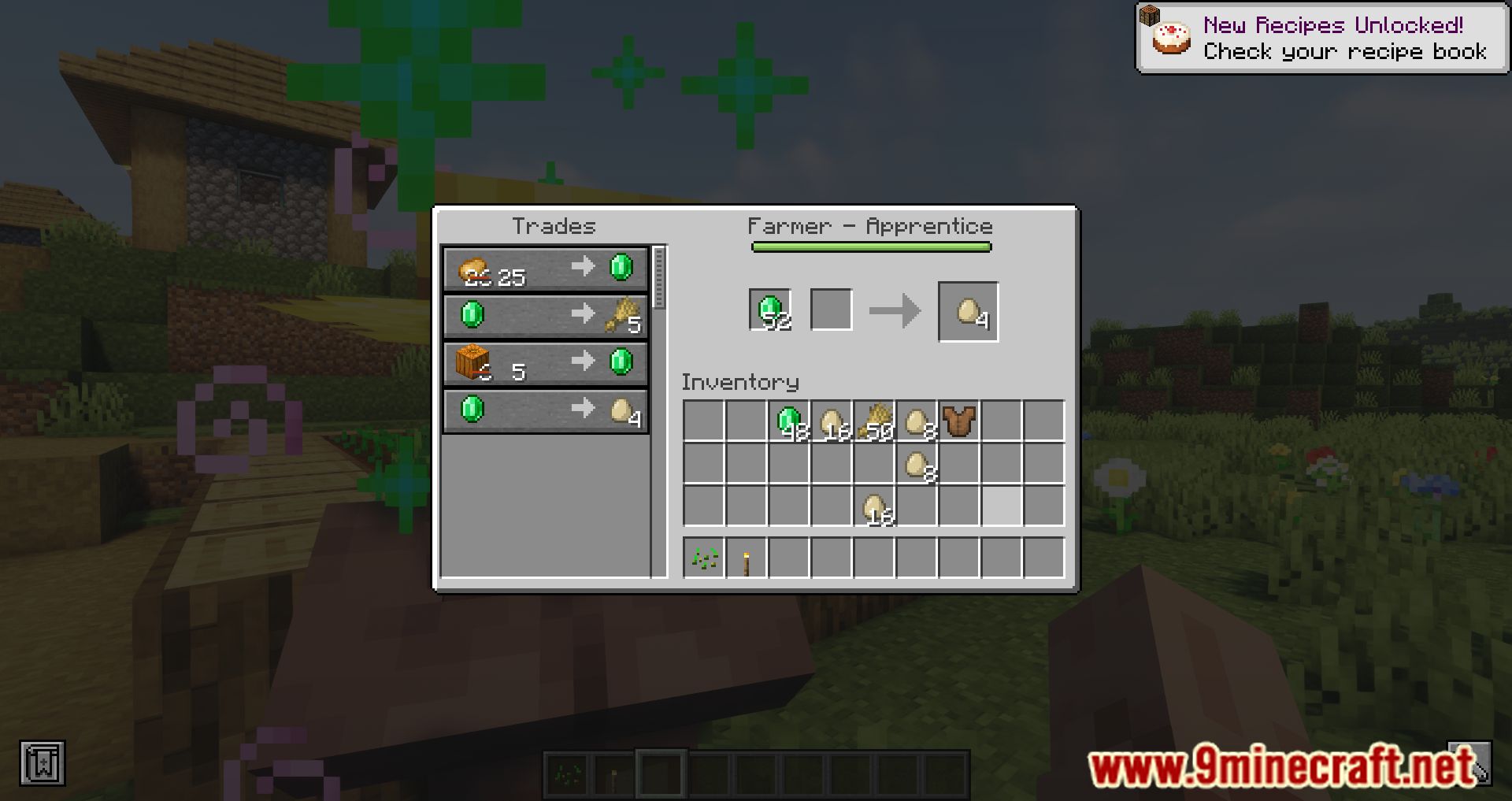 Extra Trades Mod (1.20.2, 1.19.4) - Trade More Items with Villagers 9