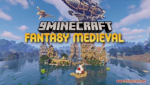 Fantasy Medieval Map (1.21.1, 1.20.1) – Futuristic and Fantasy Village Thumbnail