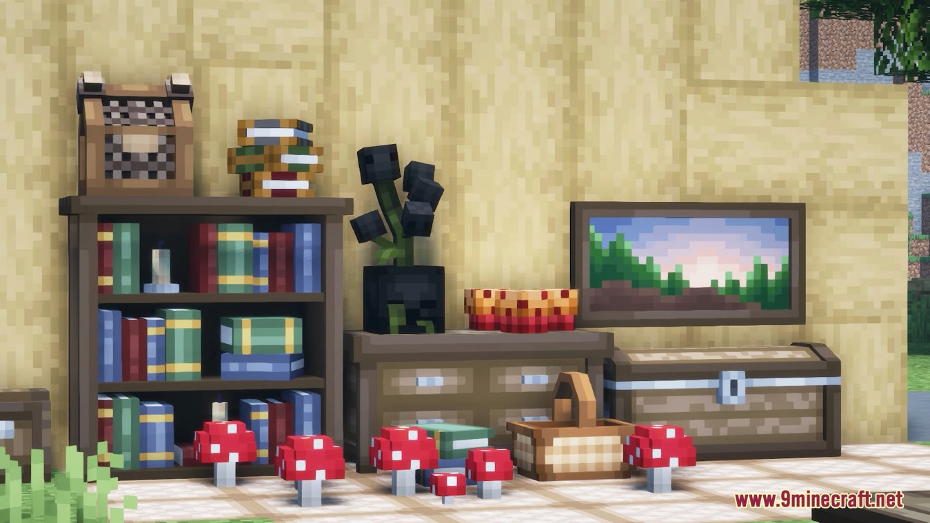 Fantasy's Furniture Mod (1.20.2, 1.19.4) - Fantasy-Themed Decorational Blocks 2