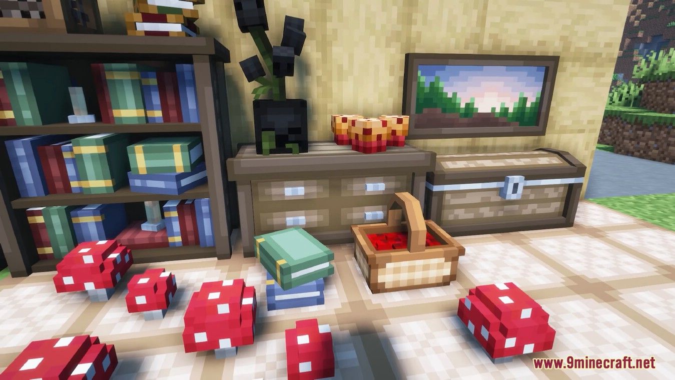 Fantasy's Furniture Mod (1.20.2, 1.19.4) - Fantasy-Themed Decorational Blocks 3