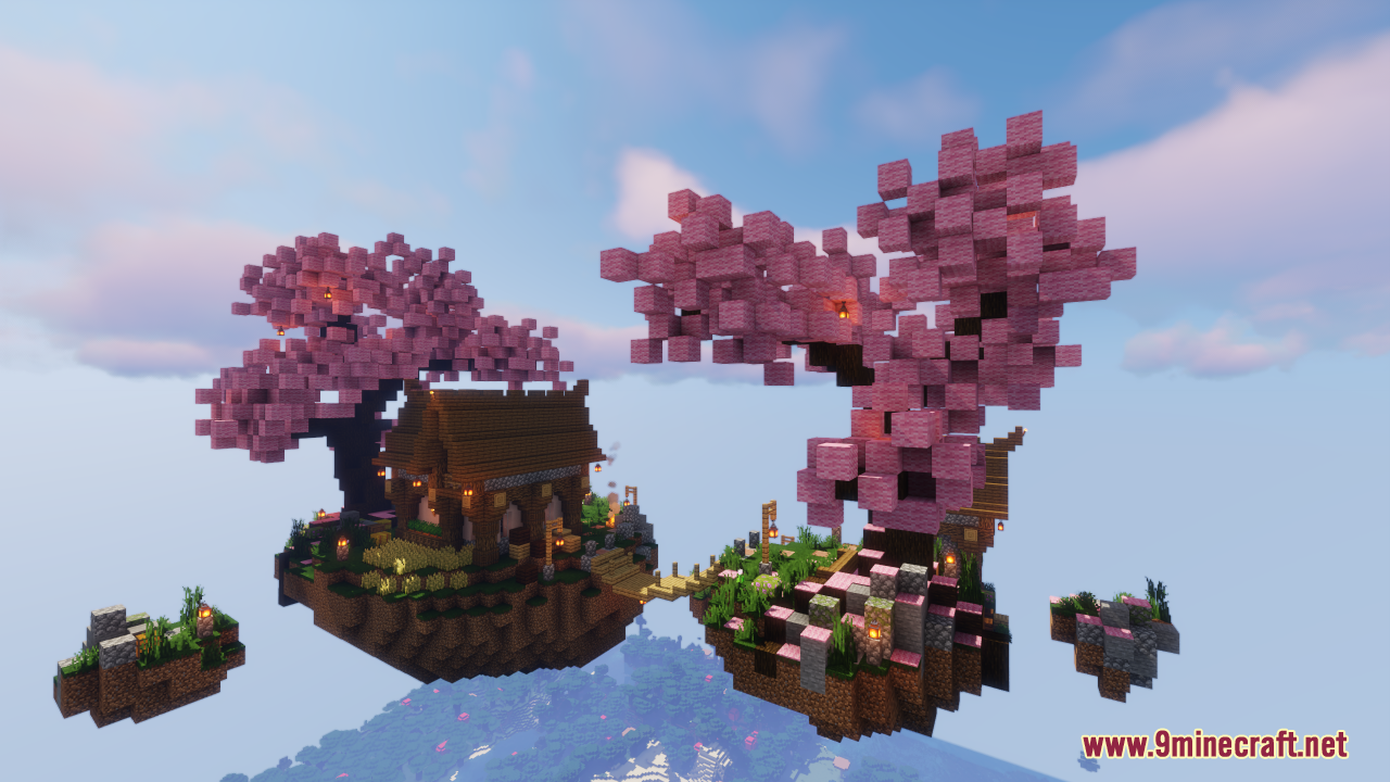 Floating Island Retreat Map (1.19.3, 1.18.2) - Lovely Survival Sky Island 3