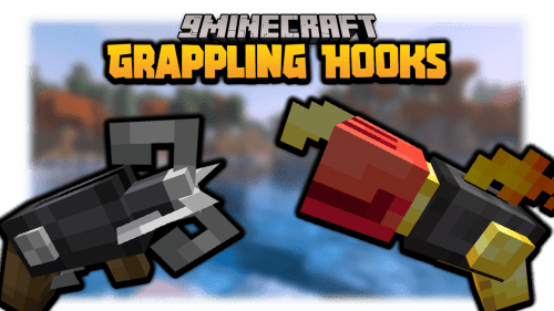 Grappling Hooks And Double Jump Data Pack (1.19.3, 1.19.2) – Movement Items Thumbnail