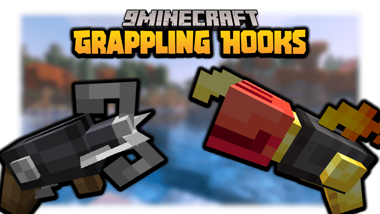 Grappling Hooks And Double Jump Data Pack (1.19.3, 1.19.2) - Movement Items 1