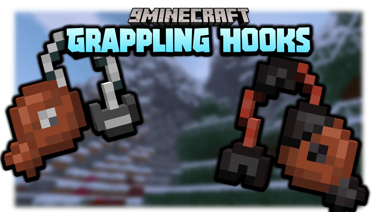 Grappling Hooks Data Pack (1.19.3, 1.19.2) - Mobility Items 1