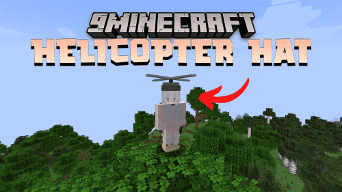 Helicopter Hat Data Pack (1.19.3, 1.19.2) – A Hat That Make You Fly! Thumbnail