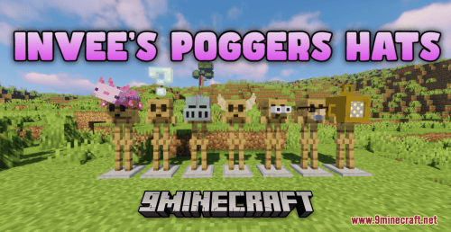 Invee’s Poggers Hats Resource Pack (1.20.6, 1.20.1) – Texture Pack Thumbnail