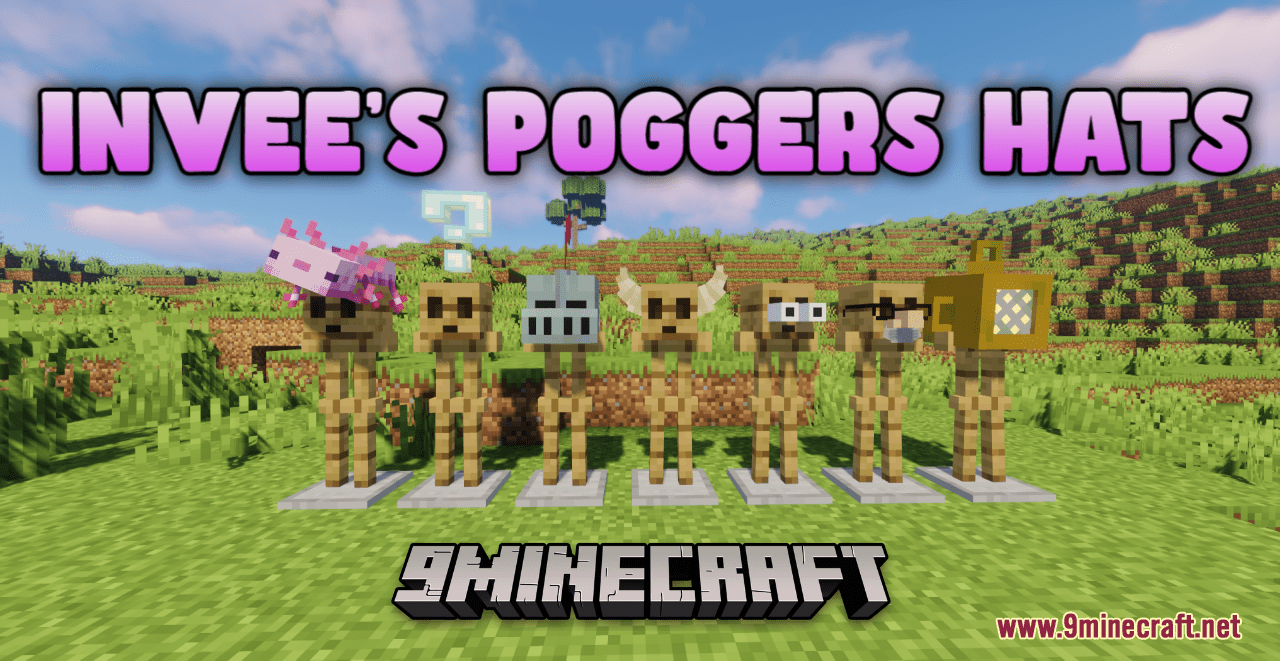 Invee's Poggers Hats Resource Pack (1.20.6, 1.20.1) - Texture Pack 1