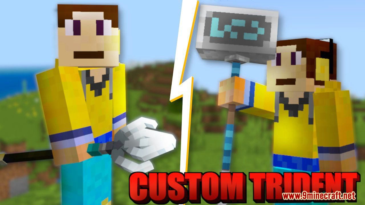 Custom 3D Trident Texture Pack (1.19, 1.18) for MCPE/Bedrock Edition 1