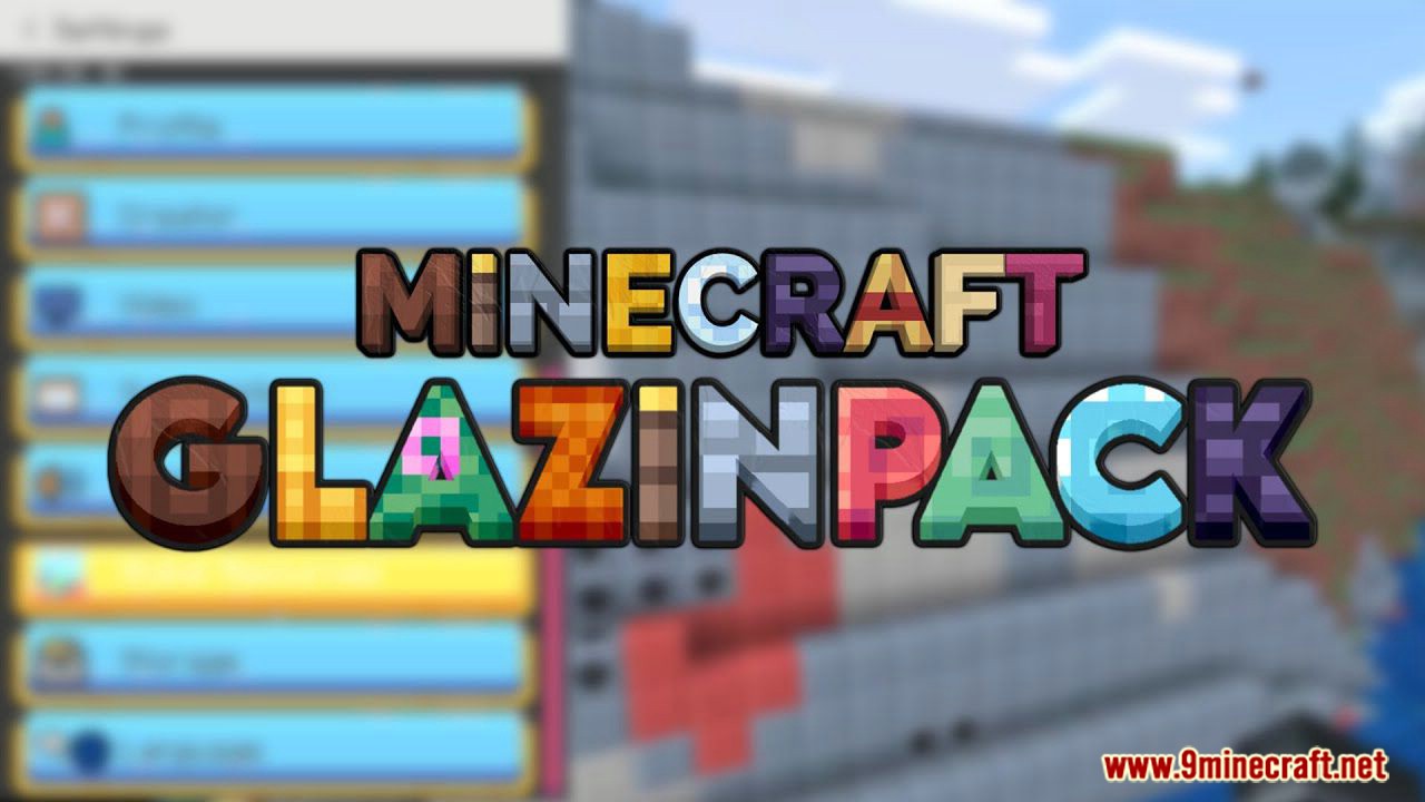 Glazin 8x Texture Pack (1.19, 1.18) for MCPE/Bedrock Edition 1