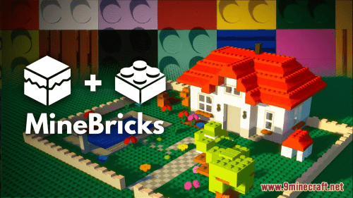 MineBricks Resource Pack (1.20.6, 1.20.1) – LEGO Texture Pack Thumbnail