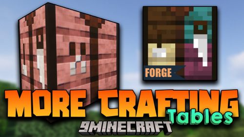 More Crafting Tables Mod (1.21, 1.20.1) – More Variants for The Ultimate Block Thumbnail