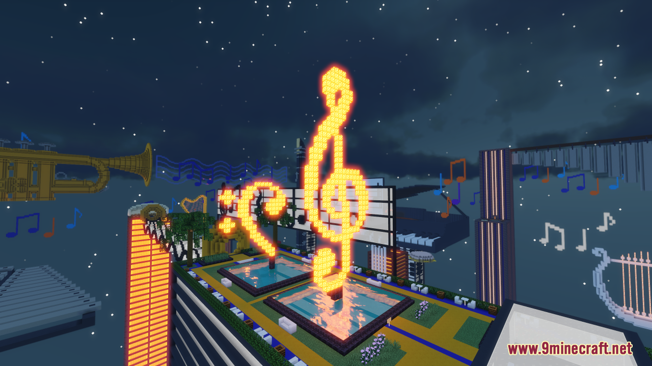 Musical Metropolis Hunt Map (1.21.1, 1.20.1) - A Hunt for Music Lovers 2