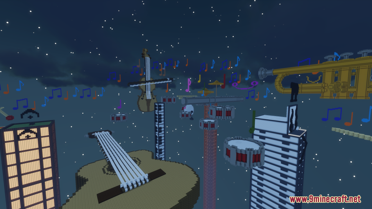 Musical Metropolis Hunt Map (1.21.1, 1.20.1) - A Hunt for Music Lovers 6