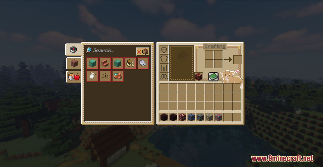 Orange Cat GUI Resource Pack (1.20.6, 1.20.1) - Texture Pack 6