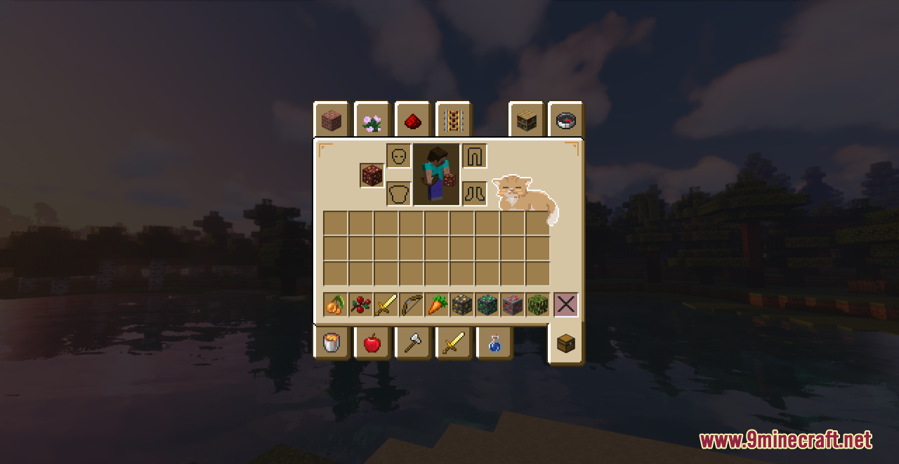 Orange Cat GUI Resource Pack (1.20.6, 1.20.1) - Texture Pack 10