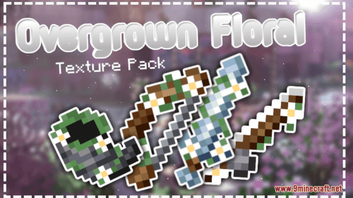 Overgrown Floral Tools Resource Pack (1.20.6, 1.20.1) – Texture Pack Thumbnail