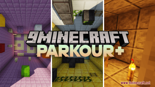 Parkour+ Map (1.21.1, 1.20.1) – More Parkour! Thumbnail