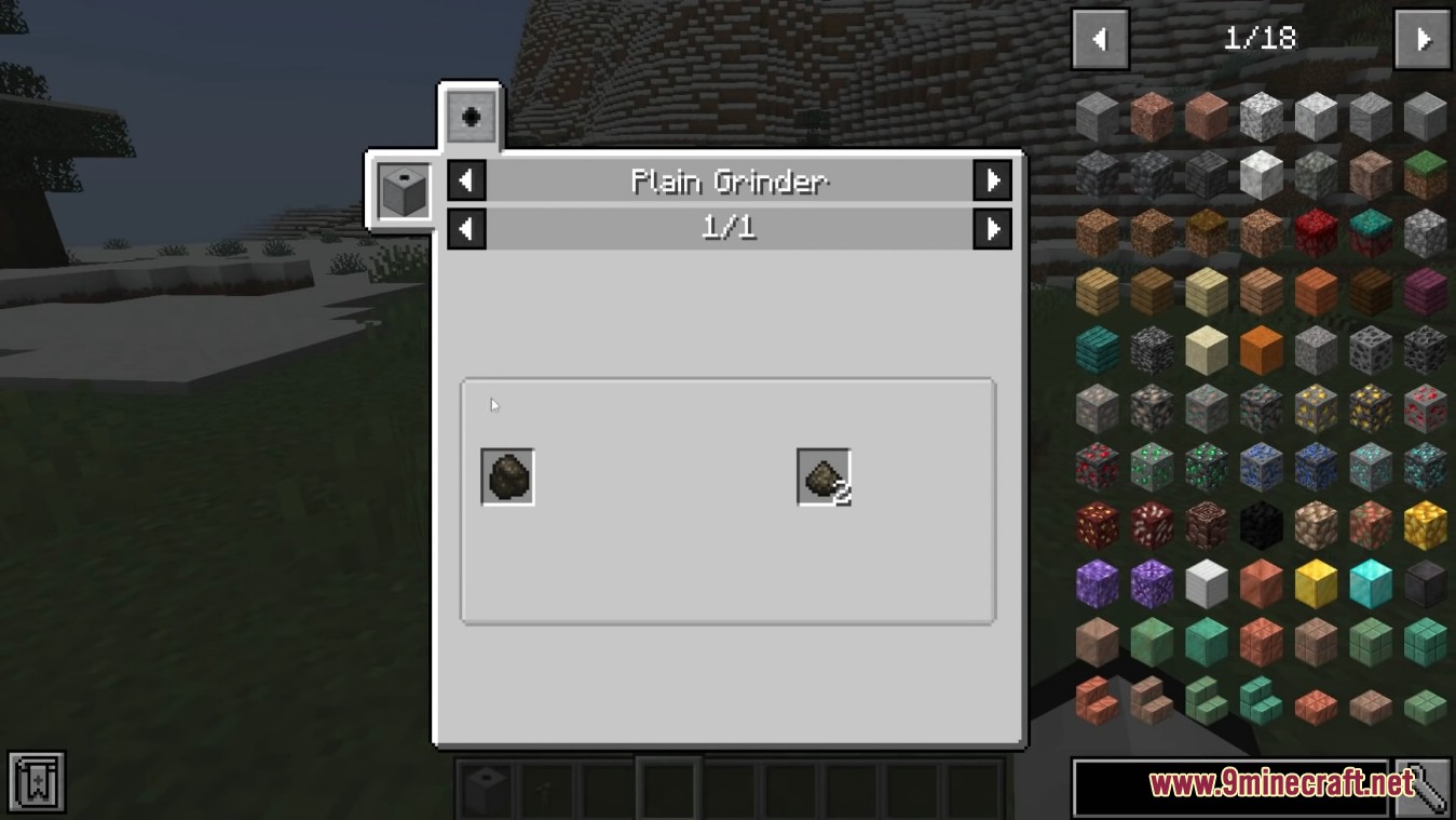 Plain Grinder Mod (1.20.1, 1.19.4) - Grind Up Ores Into Dust 9