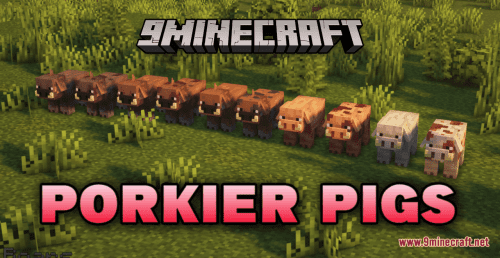 Porkier Pigs Resource Pack (1.20.6, 1.20.1) – Texture Pack Thumbnail