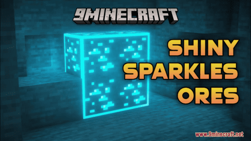 Shiny Sparkles Ores Resource Pack (1.20.6, 1.20.1) – Texture Pack Thumbnail