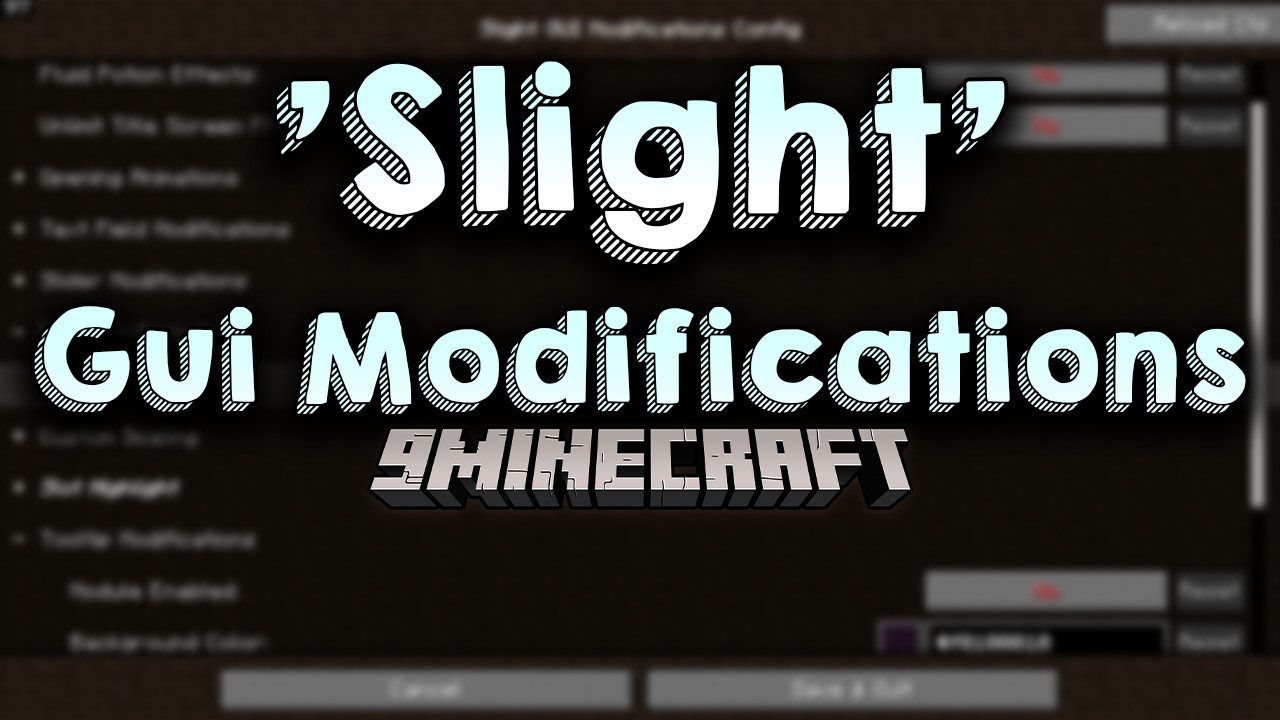 Slight Gui Modifications Mod (1.20.1, 1.19.4) - New Settings 1