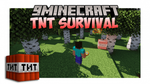 TNT Survival Map (1.21.1, 1.20.1) – Watch Out For The TNT! Thumbnail