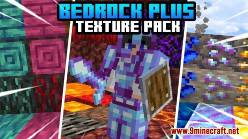 Bedrock Plus Pack (1.19, 1.18) – MCPE Texture Pack Thumbnail