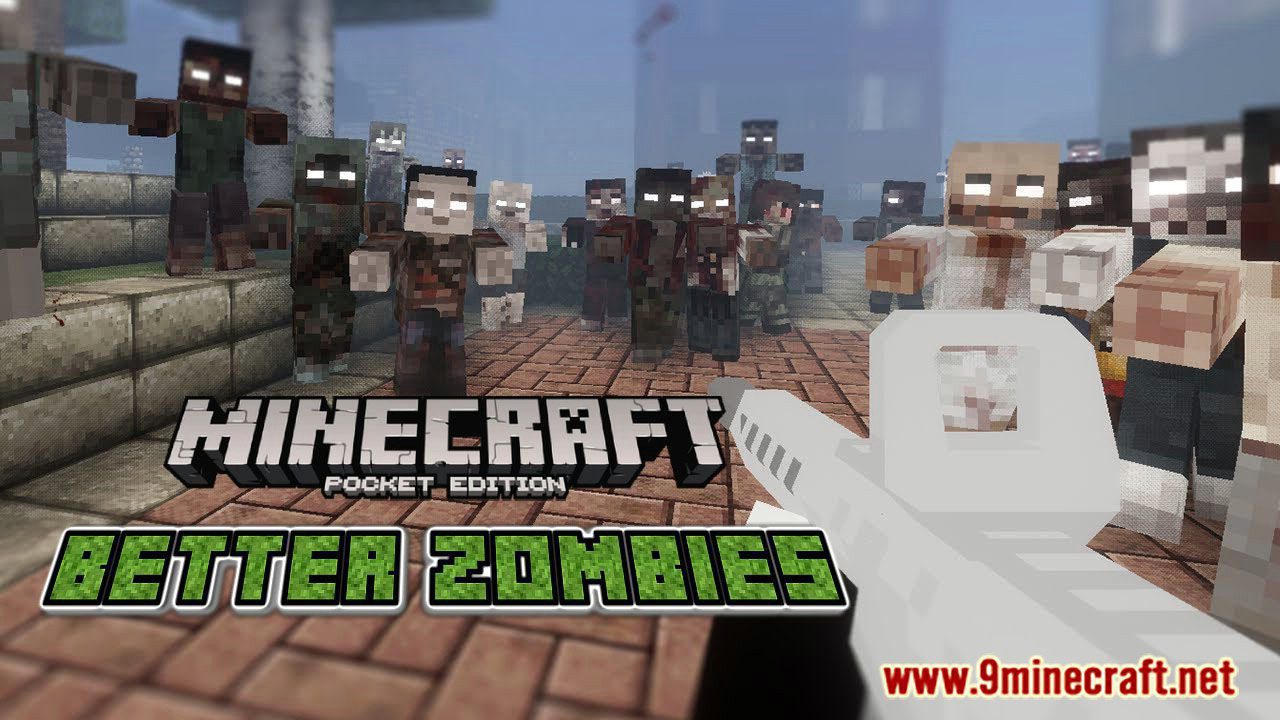 Better Zombies Texture Pack (1.19) for Minecraft PE/Bedrock 1