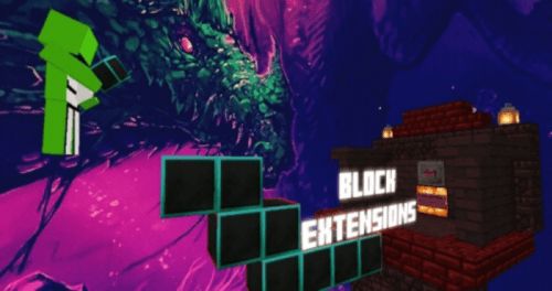 Block Extensions Map (1.19, 1.18) – MCPE/Bedrock Thumbnail