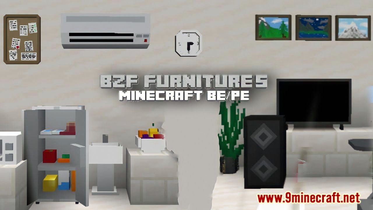 Bzf Furniture's Addon (1.19) for Minecraft PE/Bedrock 1