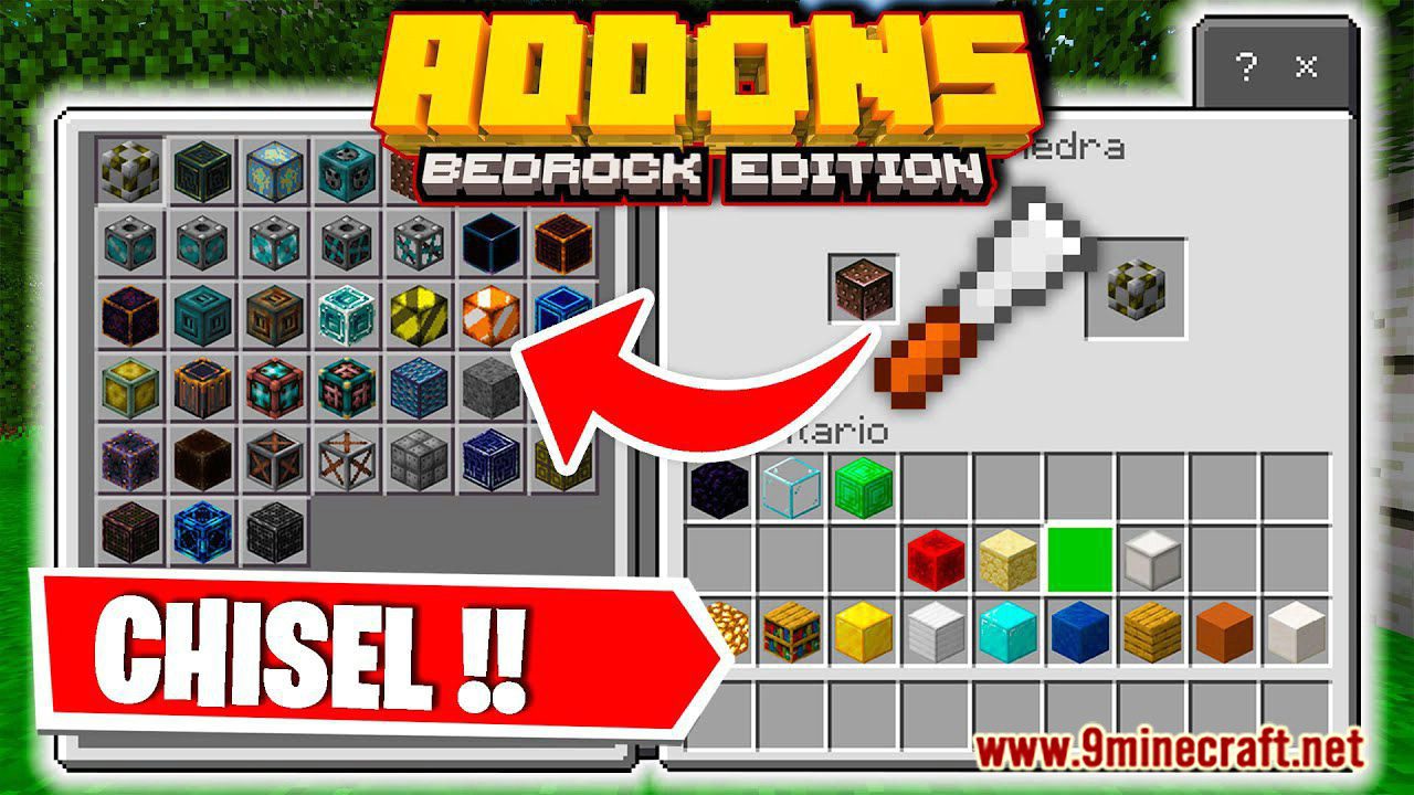 Chisel Addon (1.19) - Bedrock Edition Mod 1