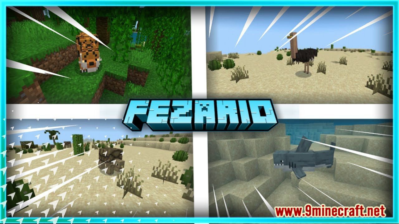 Fezario Animal Addon (1.19, 1.18) for Minecraft PE/Bedrock 1