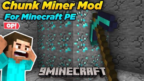 Minecraft But You Can Mine An Entire Chunk Addon (1.20) – MCPE/Bedrock Chunk Miner Mod Thumbnail