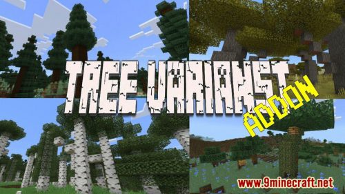 More Tree Variants Addon (1.20, 1.19) – MCPE/Bedrock Mod Thumbnail