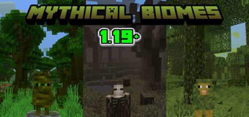 Mythical Biomes Addon (1.20, 1.19) – MCPE/Bedrock Mod Thumbnail