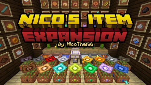 Nico’s Item Expansion Addon (1.20, 1.19) – MCPE/Bedrock Mod Thumbnail