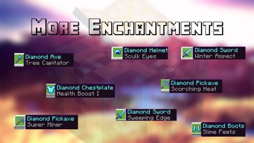 Raiyon’s More Enchantments Addon (1.21, 1.20) – MCPE/Bedrock Mod Thumbnail