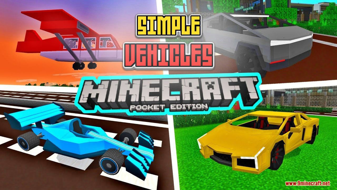 Simple Vehicles Addon (1.20, 1.19) - MCPE/Bedrock Mod 1