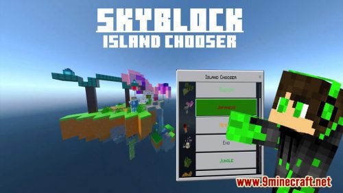 Skyblock – Island Chooser Map (1.19, 1.18) – MCPE/Bedrock Thumbnail