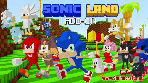 Sonic Land Addon (1.20, 1.19) – Minecraft PE/Bedrock Mod Thumbnail