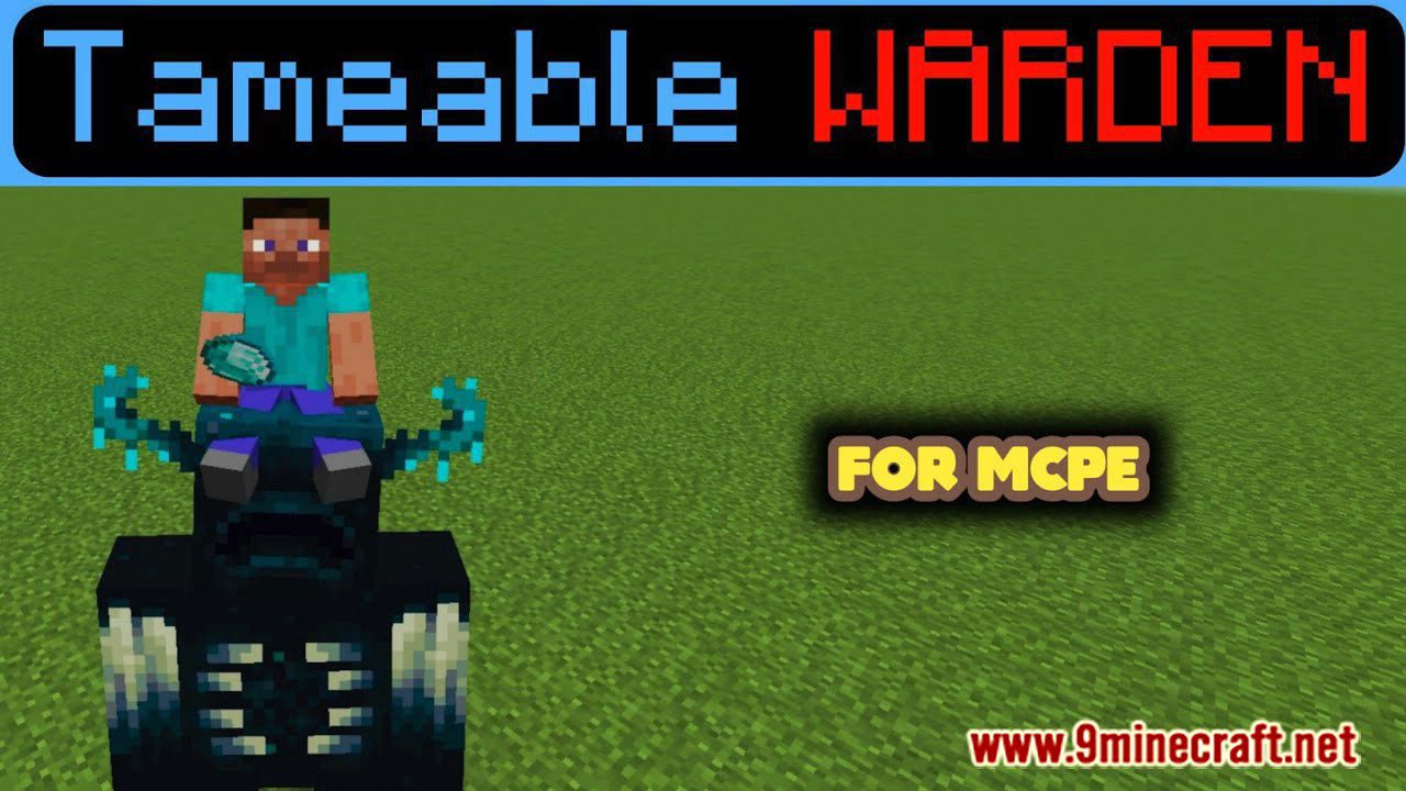 Tameable Warden Addon (1.19) for Minecraft PE/Bedrock 1