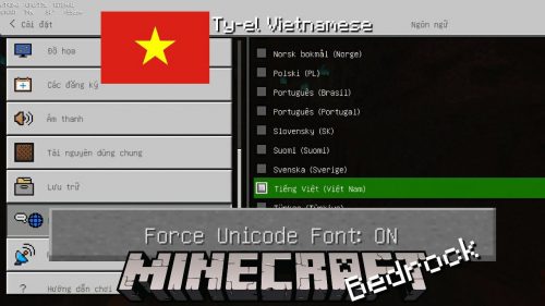 The Ty-el’s Vietnamese Language Pack (1.19, 1.18) – MCPE/Bedrock Thumbnail